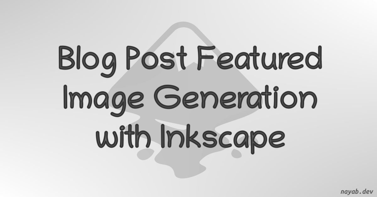 Blog Feature Image Using Inkscape